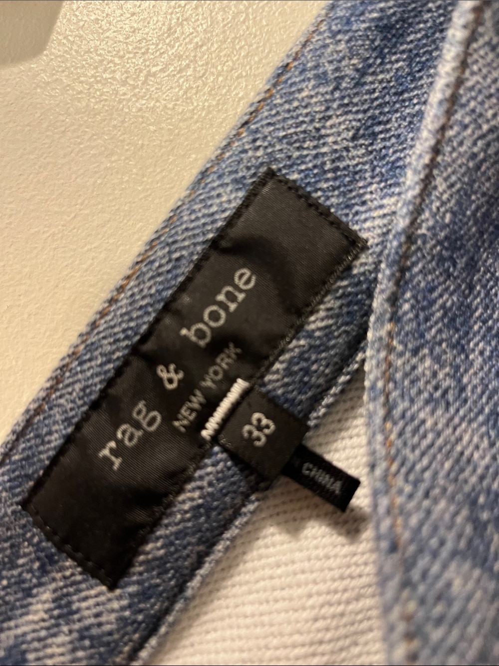 rag & bone, Dover, Fit 4 Miramar Terry Jeans, size 33 - Picture 4 of 4